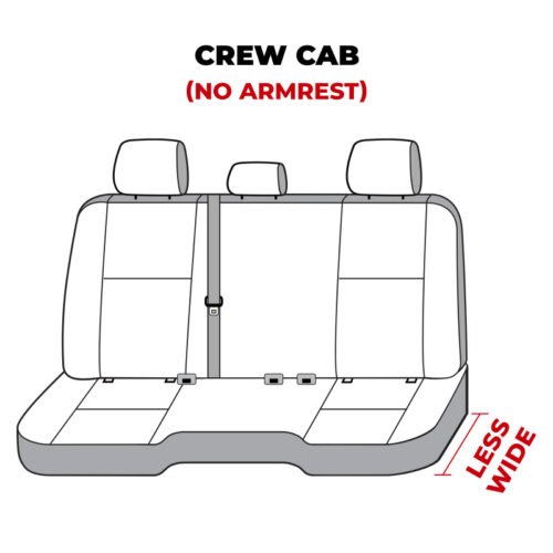 Covercraft 11-24 Dodge Ram Polycotton SeatSaver Custom Second Row Seat Covers - Charcoal - Image 8