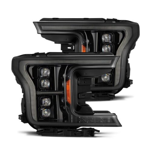 Alternative view of AlphaRex 18-20 Ford F-150 NOVA LED Proj Headlight Alpha Blk (14th Gen G2 Style)
