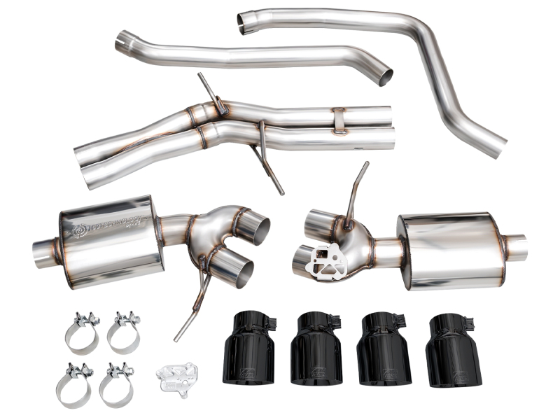 AWE Tuning Touring Edition Cat-Back Exhaust w/ Diamond Black Tips for 19-21 Porsche Macan 3.0T/2.9TT - Image 8