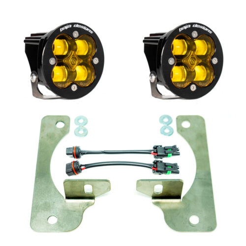 Baja Designs for 2018+ Wrangler JL Rubicon Squadron-R Fog Light Pocket Kit - Amber