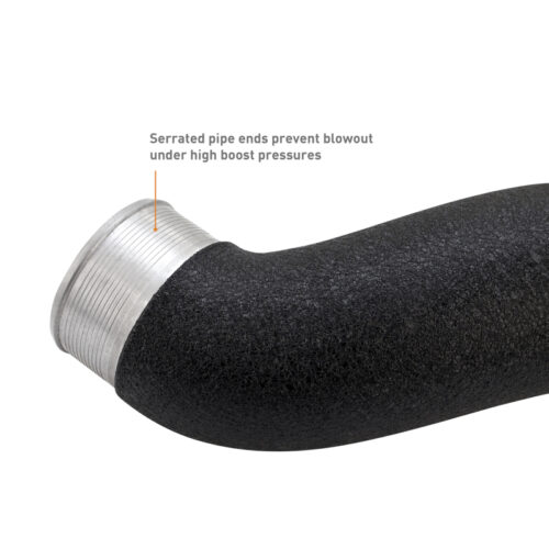Mishimoto 2024+ Ford Mustang EcoBoost Charge Pipes - Wrinkle Black - Image 4