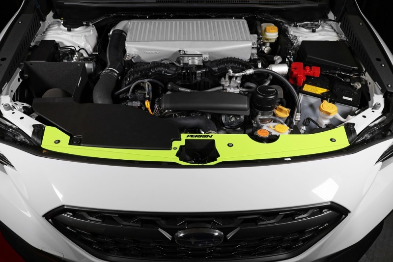PERRIN 22-26 Subaru WRX Radiator Shroud - Neon Yellow - Image 5