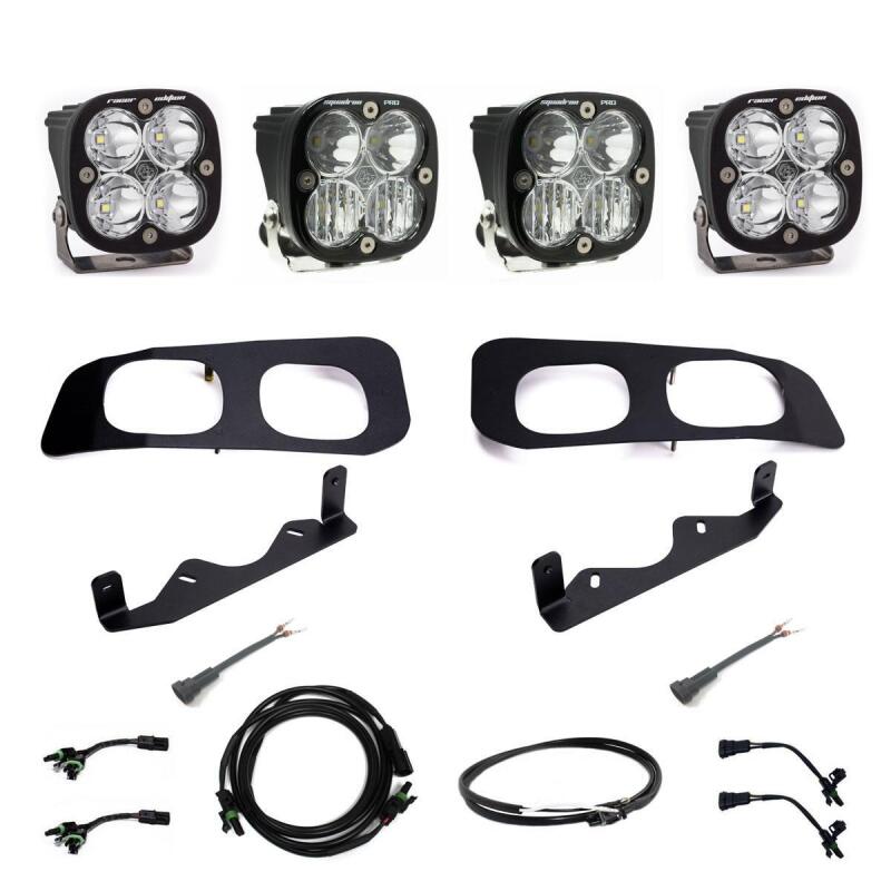 Baja Designs for 2023+ Ford F-250/350 Squadron Racer/Pro Unlimited Dual Fog Pocket Light Kit w/ Upfitter