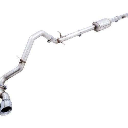AWE Tuning 4th Gen GM 1500 5.3L 0FG Cat-Back Dual Side Exit (Flat Bumper) - Chrome Tips
