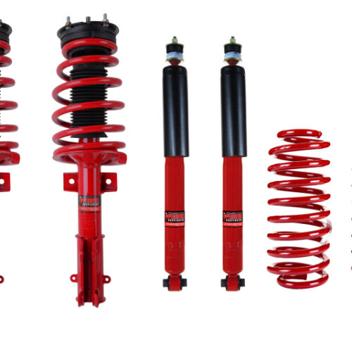 Pedders 05-14 Ford Mustang (GT 500 Mount) EziFit SportsRyder Front & Rear Spring And Shock Kit
