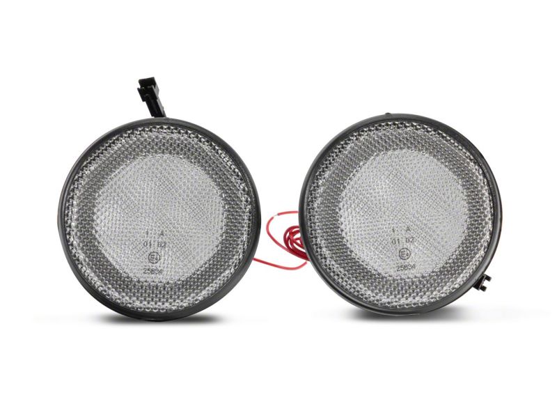 Raxiom for 2007-2018 Jeep Wrangler JK Axial Series LED Turn Signals w/ Halo- Clear - Image 2