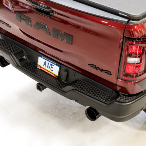 AWE Tuning Cat-Back Exhaust w/ Diamond Black Tips for 2025+ RAM 1500 3.0TT Rebel 0FG - Image 7