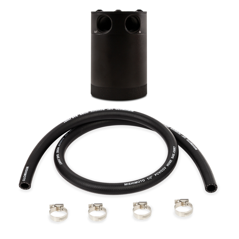 Mishimoto Compact Baffled Oil Catch Can - 2-Port - Image 2