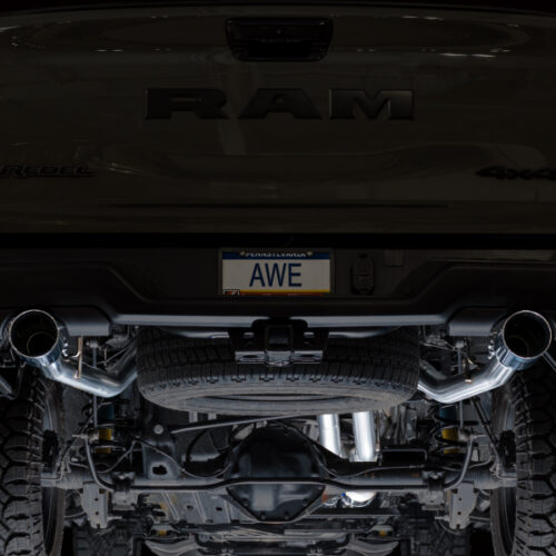 AWE Tuning Cat-Back Exhaust w/ Chrome Silver Tips for 2025+ RAM 1500 3.0TT Rebel 0FG - Image 10