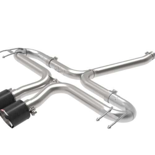 Alternative view of aFe Power Takeda 2-1/2in 304 SS Axle-Back Exhaust w/Carbon Tips 17-20 Honda Civic Sport L4-1.5L (t)