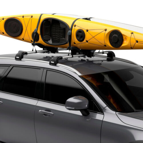 Thule Compass 4-in-1 Water Sport Roof Top Carrier (w/Integrated StrapCatch) - Black - Image 3