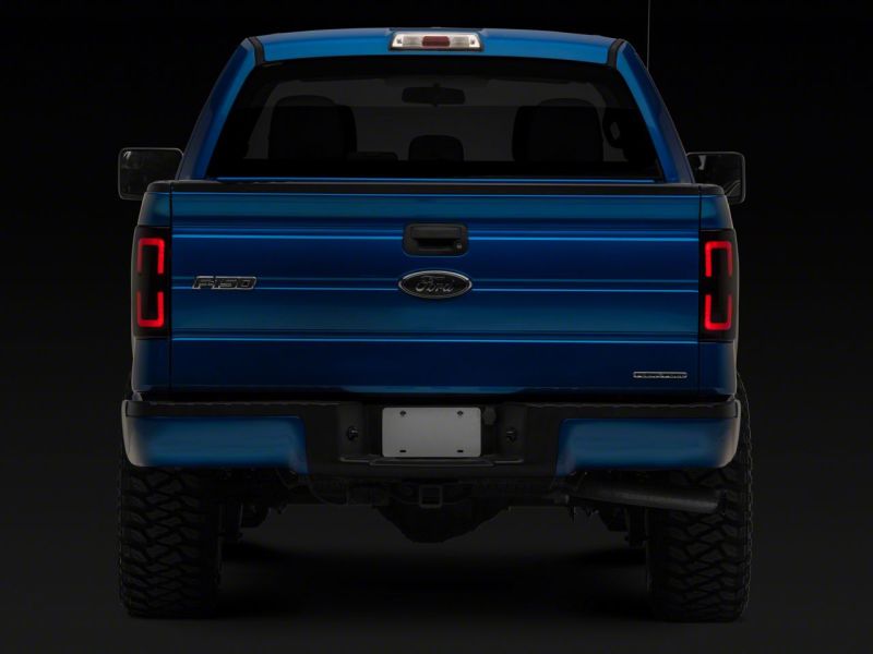 Raxiom for 2009-2014 Ford F-150 Styleside Axial Series LED Tail Lights w/ Halo- Black Housing (Smoked Lens) - Image 7