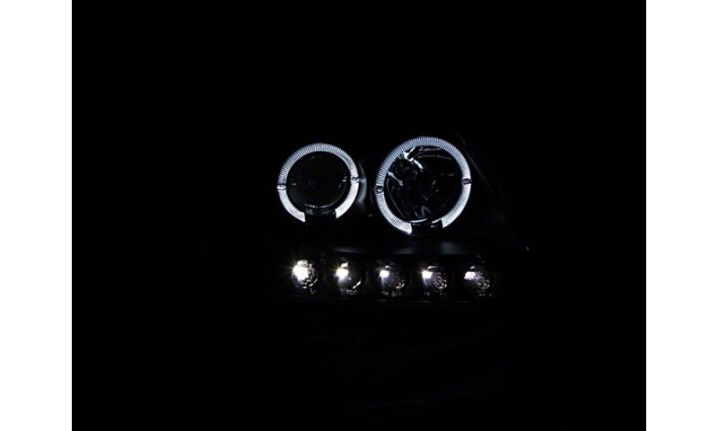 Raxiom for 1997-2003 Ford F-150 LED Halo Projector Headlights- Black Housing- Clear Lens - Image 3