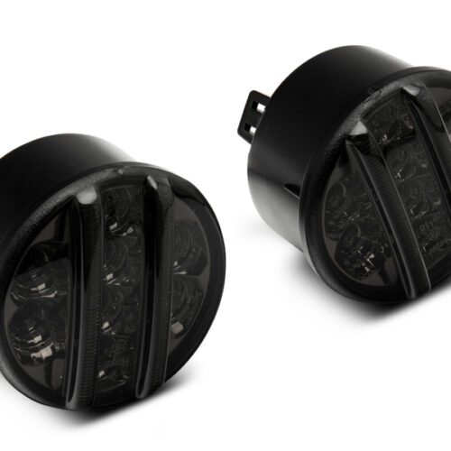 Raxiom for 2007-2018 Jeep Wrangler JK Axial Series LED Front Turn Signals (Smoked) - Image 4