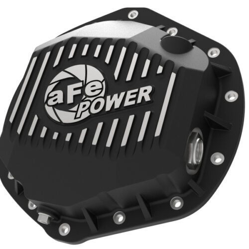 Alternative view of aFe Power Pro Series Rear Differential Cover Black w/ Machined Fins 14-18 Dodge Trucks 2500/3500