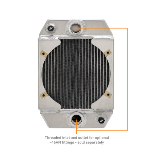 Mishimoto Universal Drag Race Performance Aluminum Radiator - Natural - Image 6