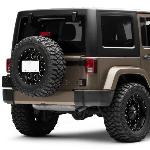 Raxiom for 2007-2018 Jeep Wrangler JK Axial Series License Plate Bracket w/ LED Brake Light - Image 7