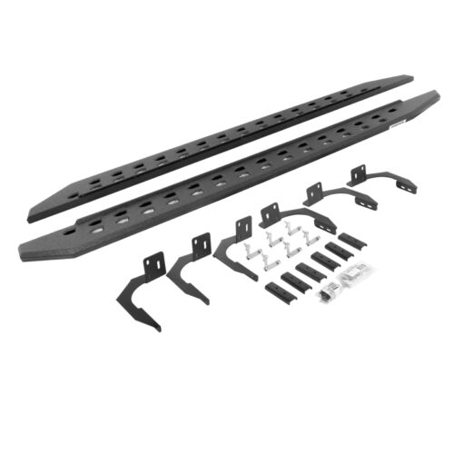 Go Rhino 69410687ST 10-22 Ram 2500/3500HD Crew Cab 4DR RB20 Slim Running Boards Kit (w/Brackets) - Bedliner Ct