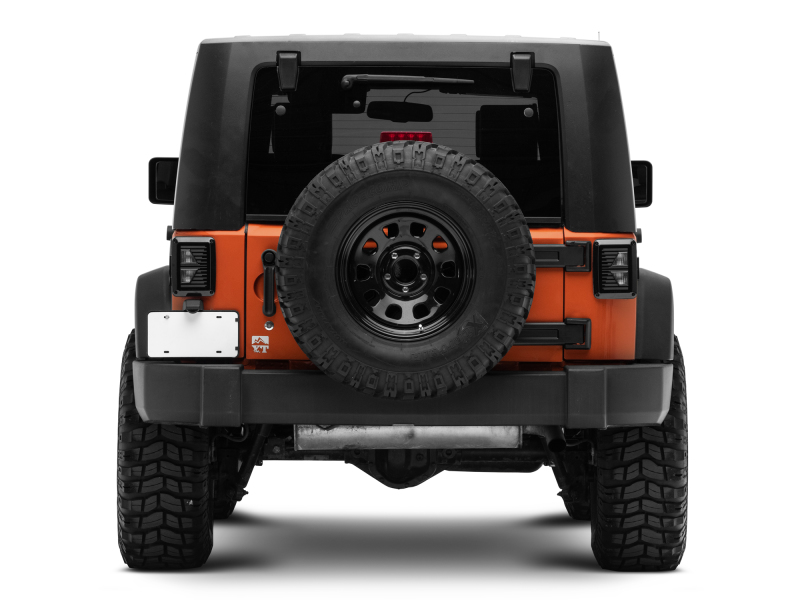 Raxiom for 2007-2018 Jeep Wrangler JK Axial Series Vision LED Tail Lights- Black Housing (Smoked Lens) - Image 5