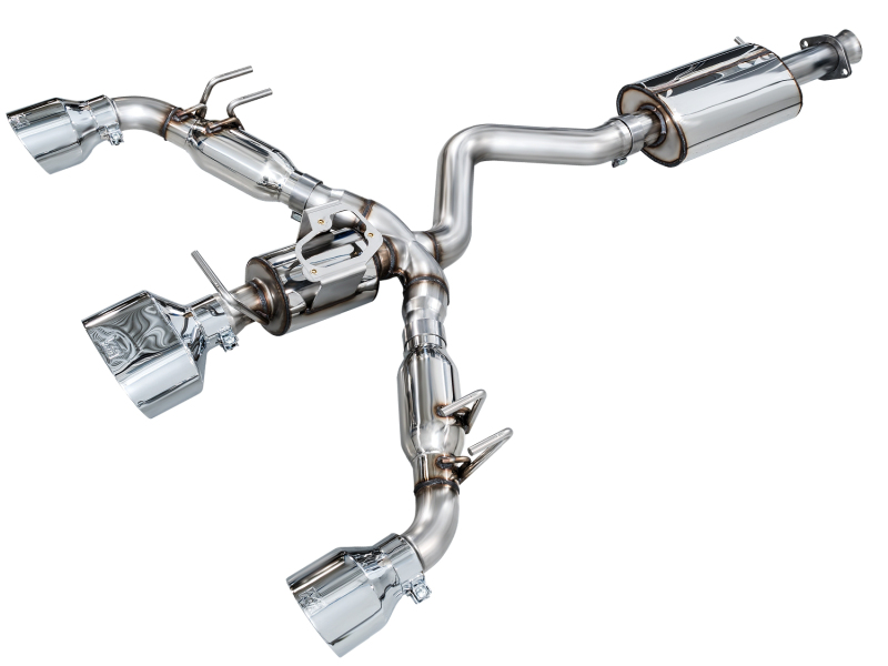 AWE Tuning Touring Edition Cat-Back Exhaust - Chrome Silver Tips for 23-24 Toyota GR Corolla