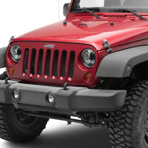 Raxiom for 2007-2018 Jeep Wrangler JK Axial Series DB2 LED Headlights- Black Housing- Clear Lens - Image 10
