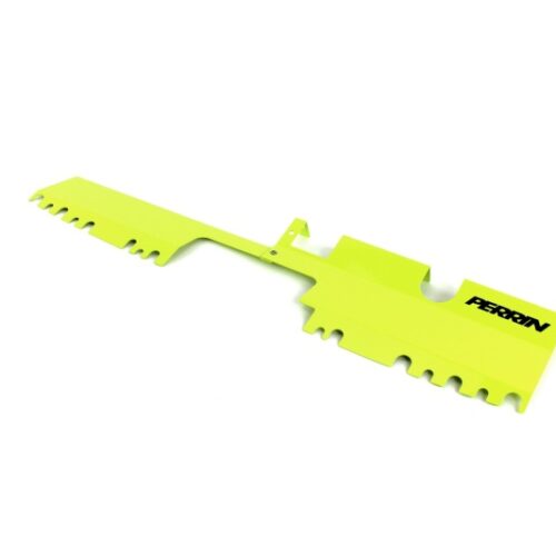 PERRIN 15-21 Subaru WRX/STI Radiator Shroud (With OEM Intake Scoop) - Neon Yellow - Image 3