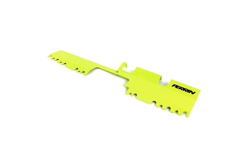 PERRIN 15-21 Subaru WRX/STI Radiator Shroud (With OEM Intake Scoop) - Neon Yellow - Image 3