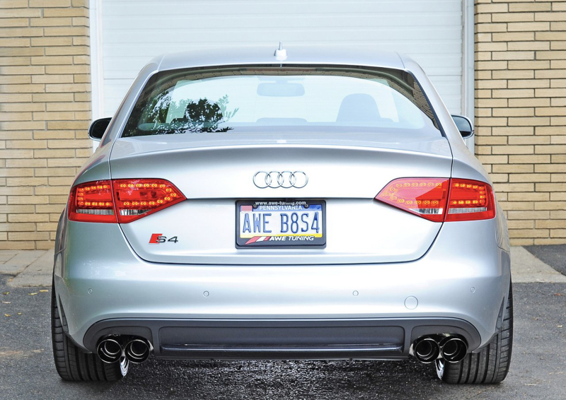 AWE Tuning Touring Edition Exhaust - Diamond Black Tips (90mm) for Audi B8 / B8.5 S4 3.0T - Image 2