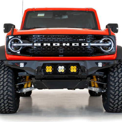 Addictive Desert Designs for 21-22 Ford Bronco Bomber Front Bumper (w/ 3 Baja Designs LP4 Mounts) - Image 9