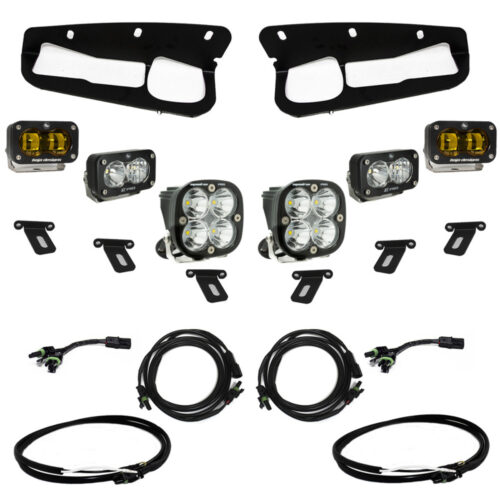 Alternative view of Baja Designs for 21-22 Ford Bronco w/Steel Bumper S2 SAE Pro Fog Pocket Light Kit - Amber