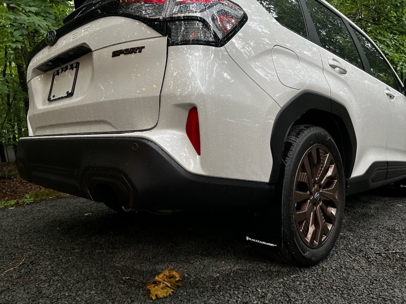 Rally Armor 25-26 Subaru Forester & Hybrid Black UR Mud Flap w/Metallic Black Logo - Image 7