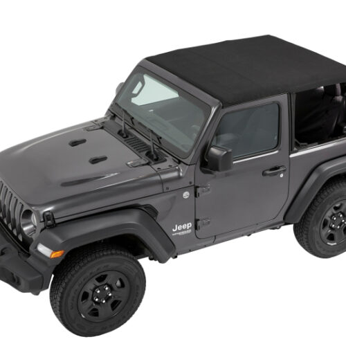 Bestop 18-26 Jeep Wrangler JL 2-Door Trektop (Premium Black Twill) - Image 7