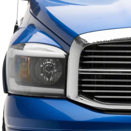 Raxiom for 2006-2009 Dodge RAM 1500/2500/3500 Axial Headlights w/ SEQL LED Bar- Black Housing (Clear Lens) - Image 10