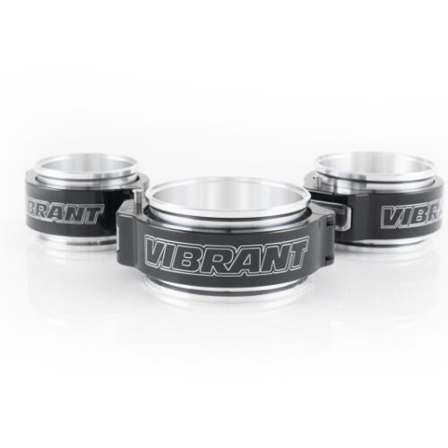 Vibrant 4in O.D. Aluminized HD 2.0 Clamp Assembly - Anodized Black - Image 2