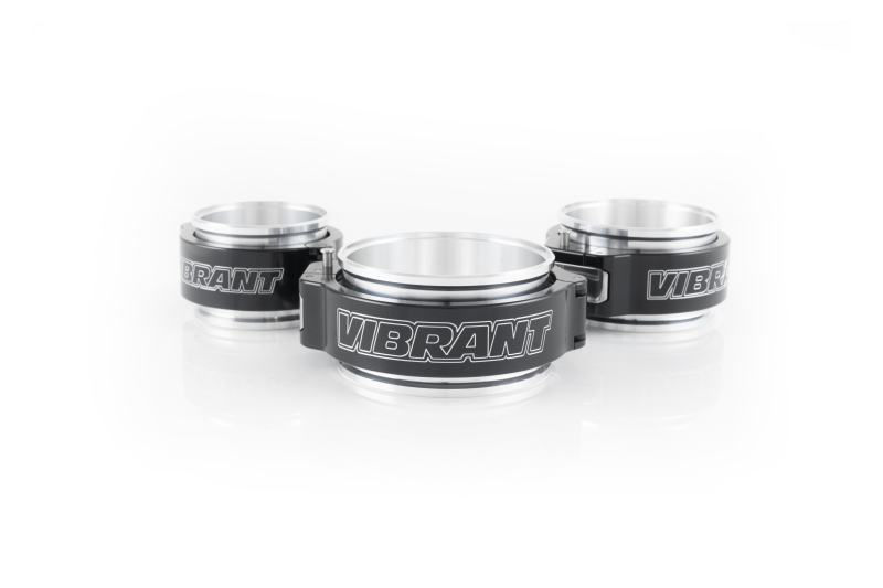 Vibrant 2in O.D. Aluminized HD 2.0 Clamp Assembly - Anodized Black - Image 2