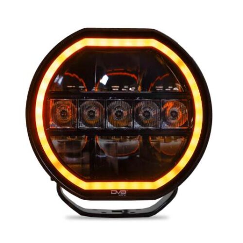 DV8 Offroad 7in Halo Elite Round Light w/ Accent Halo - White/Amber