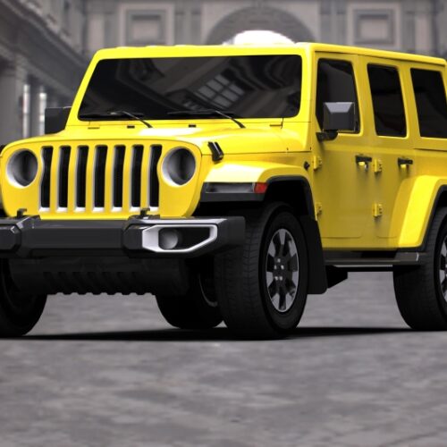 Alternative view of Rally Armor 18-25 Jeep JL Wrangler Black UR Mud Flap w/Grey Logo