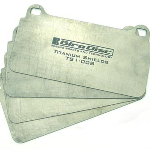 GiroDisc TS-1382-4 2008 Mercedes-Benz CLK63 Black Series (C209) Front Titanium Pad Shields