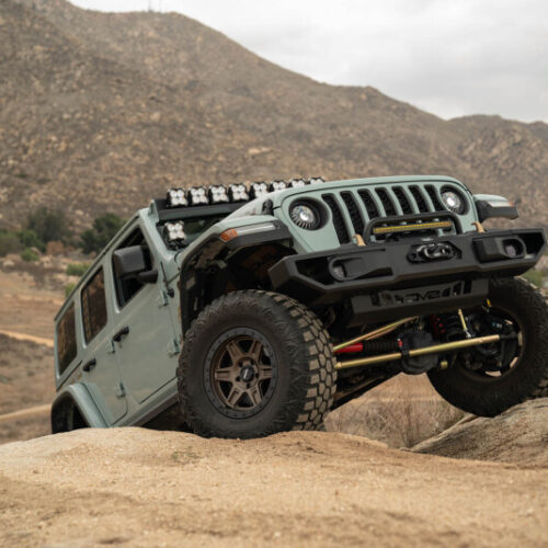 DV8 Offroad 18+ Jeep Wrangler JL / 20+ Jeep Gladiator JT OE Plus Front Bumper - Image 9