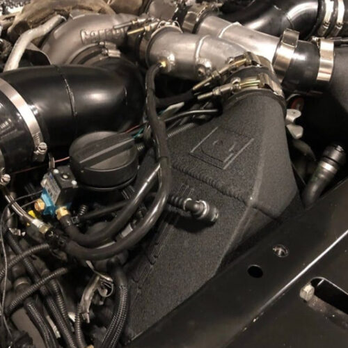 CSF for 12-16 BMW M5 (F10) / 12-18 BMW M6 (F06/F12/F13) Twin Charge-Air-Cooler Set - Crinkle Black - Image 5