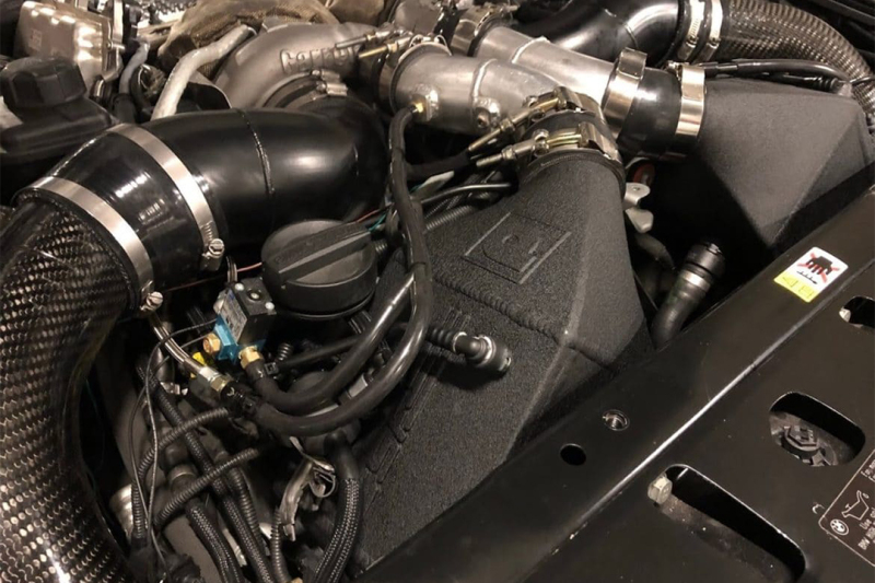 CSF for 12-16 BMW M5 (F10) / 12-18 BMW M6 (F06/F12/F13) Twin Charge-Air-Cooler Set - Crinkle Black - Image 5