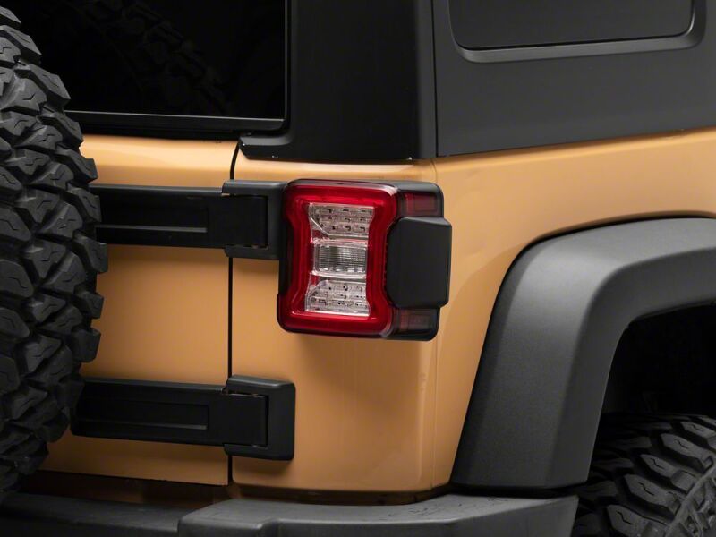 Raxiom for 2007-2018 Jeep Wrangler JK LED Tail Lights- Clear Housing- Clear Lens - Image 8