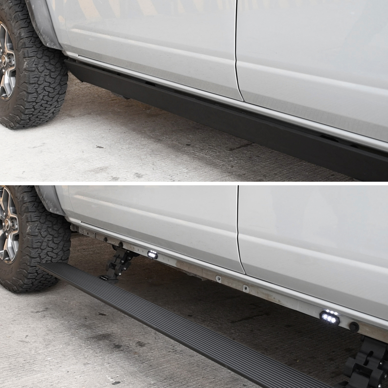 RealTruck 20415587PC 15-24 Ford F-150 CC 4dr VoltStep Electric Running Board Kit - Tex. Blk