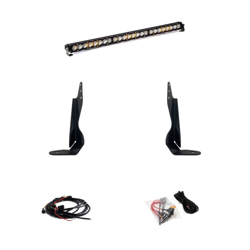 Baja Designs for 2020+ GMC 2500/3500 30in Grille LED Light Bar Kit S8 Driving Combo - Image 3