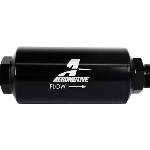 Aeromotive In-Line Filter - AN -10 size Male - 10 Micron Microglass Element - Bright-Dip Black - Image 10