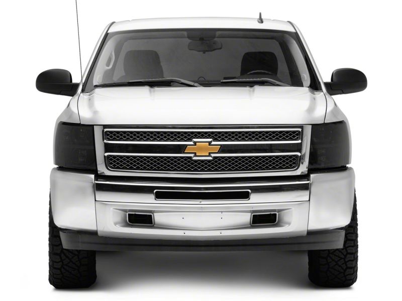 Raxiom for 2007-2014 Chevrolet Silverado 1500 HD Axial OEM Rep Headlights- Chrome Housing- Smoked Lens - Image 10
