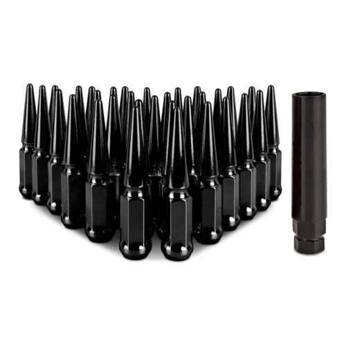 Mishimoto Steel Spiked Lug Nuts M14 x 1.5 32pc Set Black