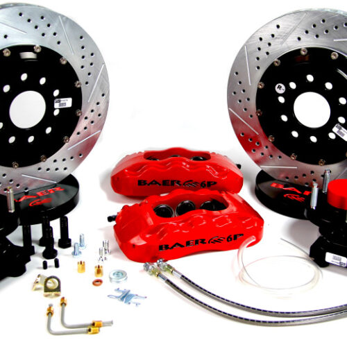 Baer Brakes 64-72 GM A-Body/67-69 F-Body STD Studs 14in Pro+ Front SDZ Brake Kit - Red