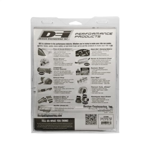 DEI Cool-Cover GOLD 3in to 4in OD Air Tube x 28in L - Air Tube Cover Kit - Image 3