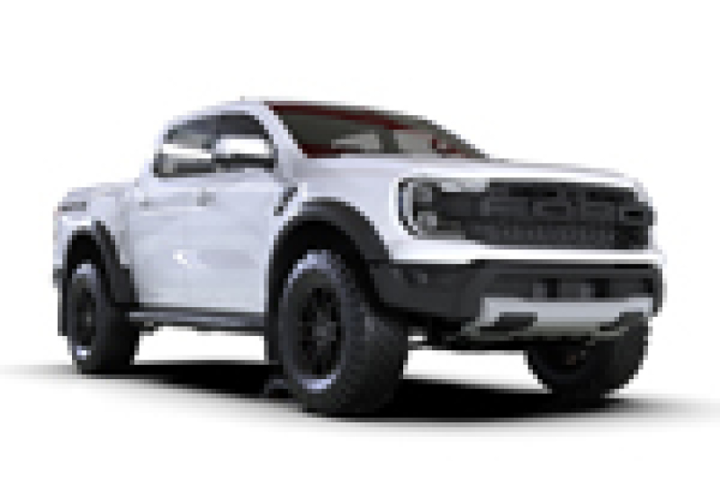 Rally Armor 23-26 Ford Ranger Raptor Black UR Mud Flap White Logo - Image 3